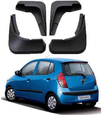 DIGICLIMBER Front Mud Guard, Rear Mud Guard For Hyundai i10 NA(Black)