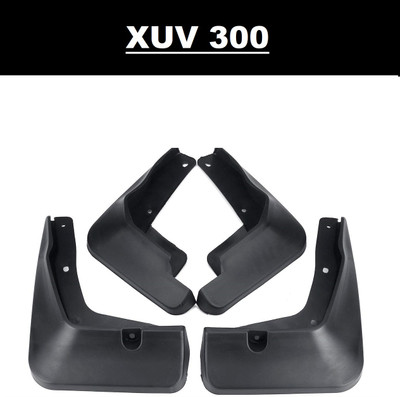 Autoxygen Front Mud Guard, Rear Mud Guard For Maruti XUV 300 NA(Black)