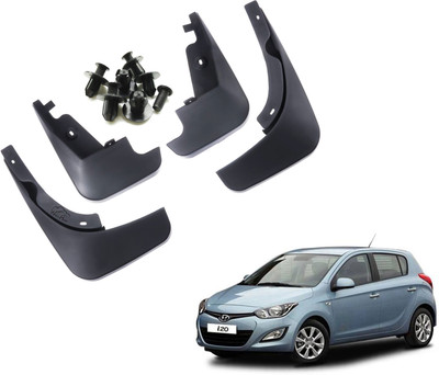 WolkomHome Mud Flap, Front Mud Guard, Rear Mud Guard For HYUNDAI i20 2015(Black)