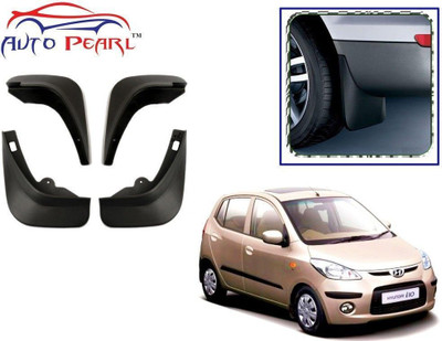 AUTO PEARL Cars Front Mud Guard, Rear Mud Guard For Hyundai i10 NA(Black)