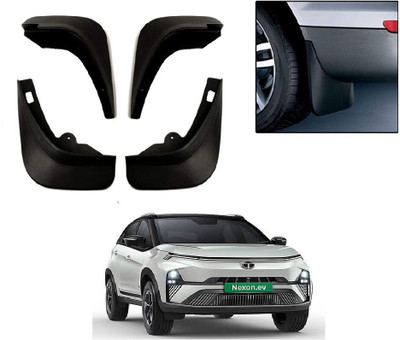 ROSHNEER ENTERPRISES Mud Flap For Tata Nexon EV XM 2023(Black)