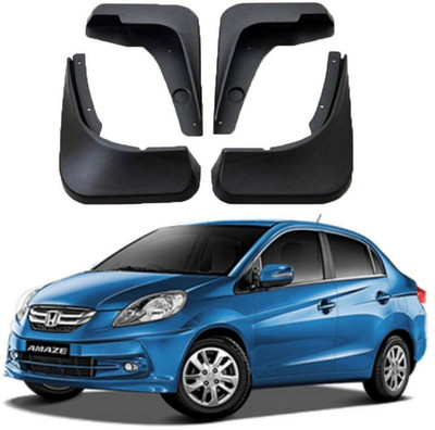 DIGICLIMBER Front Mud Guard, Rear Mud Guard For Honda Amaze 2017(Black)