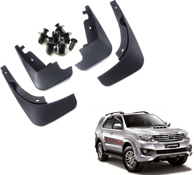 WolkomHome Mud Flap, Front Mud Guard, Rear Mud Guard For Toyota Fortuner 2017(Black)