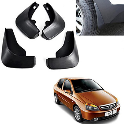 GS Grow n Shine Rear Mud Guard, Front Mud Guard For Tata Indigo 2008(Black)