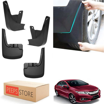 PEEPS STORE Mud Flap For Honda City i DTec S 2014(Black)