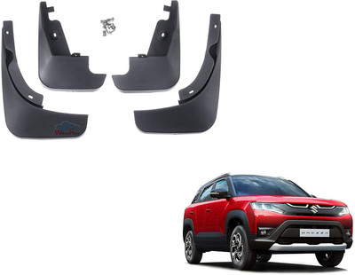 SKE Rear Mud Guard, Front Mud Guard, Mud Flap For Maruti Brezza 2022(Black)