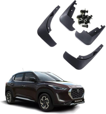 HUDMOZ Front Mud Guard, Rear Mud Guard For Nissan Magnite NA(Black)