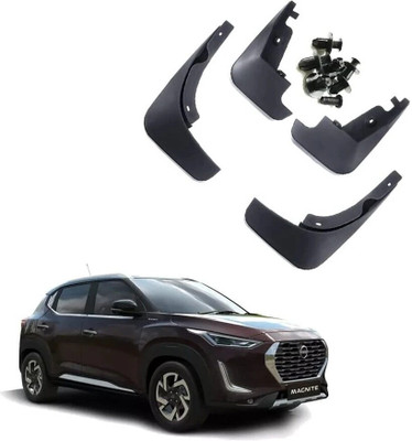 CARMART Rear Mud Guard, Front Mud Guard For Indian Magnite 2016, 2020, 2021, 2022, 2023(Black)