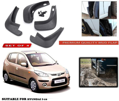 Shubh Auto Mud Flap, Front Mud Guard, Rear Mud Guard For Hyundai i10 2007(Black)