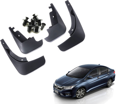 WolkomHome Mud Flap, Front Mud Guard, Rear Mud Guard For Honda New City 2017(Black)