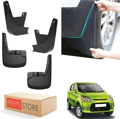 PEEPS STORE Mud Flap For Maruti Alto 800 2012(Black)