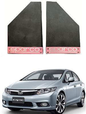 OOLTAH PAHIYA Rear Mud Guard, Front Mud Guard For Honda Civic 2006(Black)