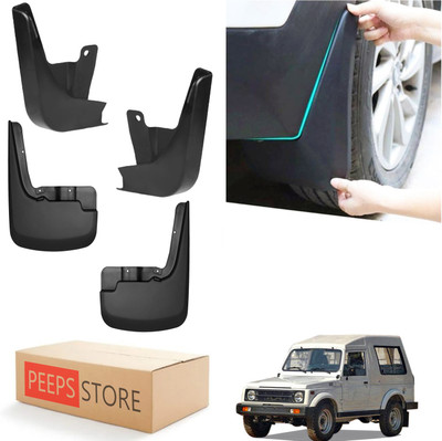 PEEPS STORE Mud Flap For Maruti Gypsy NA(Black)