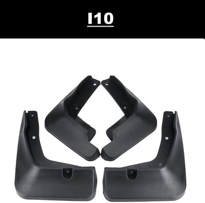 Autoxygen Front Mud Guard, Rear Mud Guard For HYUNDAI i10 NA(Black)