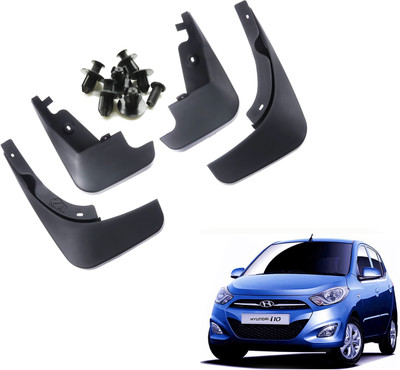 WolkomHome Mud Flap, Front Mud Guard, Rear Mud Guard For HYUNDAI i10 Sportz 1.1L LPG 2015(Black)