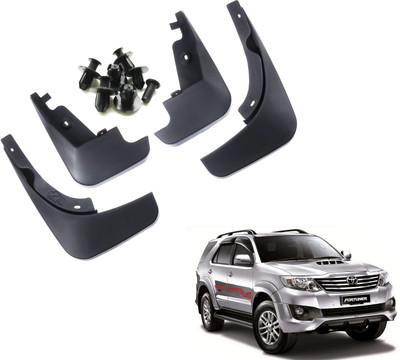 Decor S M Mud Flap, Front Mud Guard, Rear Mud Guard For Toyota Fortuner 2017(Black)