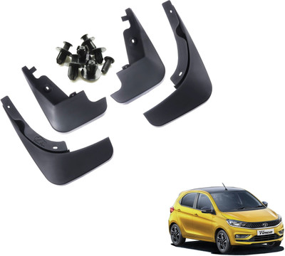 Decor S M Mud Flap, Front Mud Guard, Rear Mud Guard For Tata Tiago XE Petrol NA(Black)