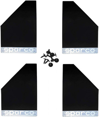 GS Grow n Shine Rear Mud Guard For Skoda Fabia NA(Black)