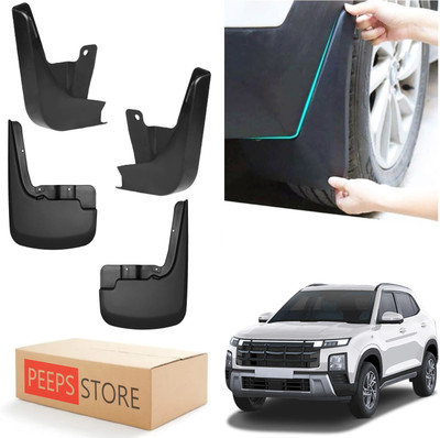 PEEPS STORE Mud Flap For Hyundai Creta 1.6 E Plus Petrol 2024(Black)