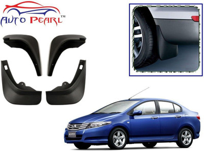 AUTO PEARL Cars Front Mud Guard, Rear Mud Guard For Honda City NA(Black)