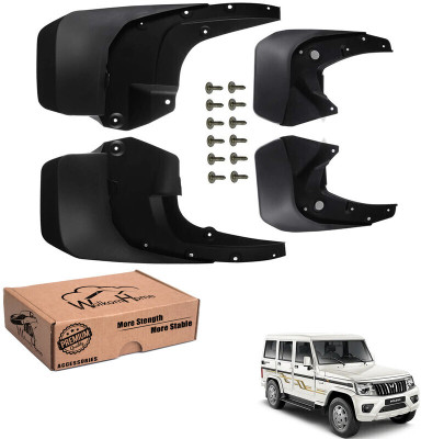 WolkomHome Mud Flap, Front Mud Guard, Rear Mud Guard For Mahindra Bolero NA(Black)