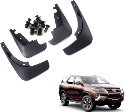 WolkomHome Mud Flap, Front Mud Guard, Rear Mud Guard For Toyota Fortuner NA(Black)