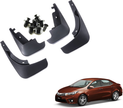 WolkomHome Mud Flap, Front Mud Guard, Rear Mud Guard For Toyota Corolla Altis D 4D JS NA(Black)