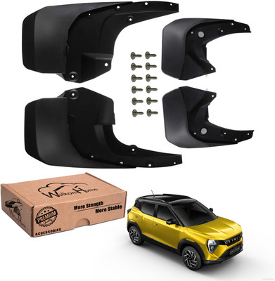 WolkomHome Mud Flap, Front Mud Guard, Rear Mud Guard For Mahindra Universal For Car NA(Black)