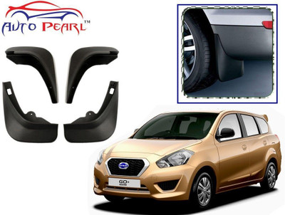 AUTO PEARL Cars Front Mud Guard, Rear Mud Guard For Datsun Go+ NA(Black)