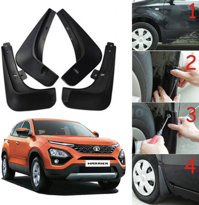 Goodzup Front Mud Guard For Tata Harrier 2021(Black)