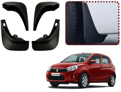 shopdream Front Mud Guard, Rear Mud Guard For Maruti Celerio 2017(Black)