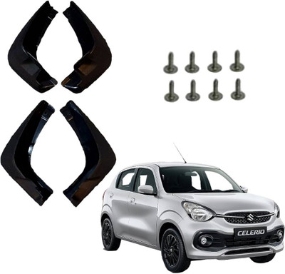 AutoZone Front Mud Guard, Rear Mud Guard For Maruti Celerio 2021(Black)
