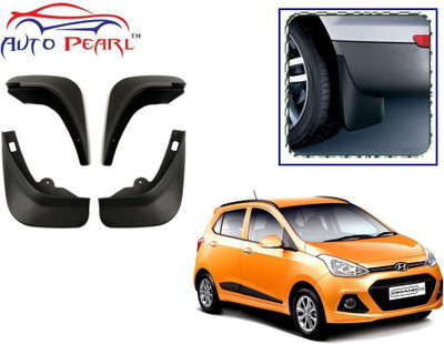 AUTO PEARL Cars Front Mud Guard, Rear Mud Guard For Hyundai Grand i10 NA(Black)