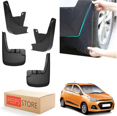 PEEPS STORE Mud Flap For Hyundai Grand i10 2013(Black)