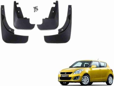 Starleo Front Mud Guard, Rear Mud Guard For Maruti Swift 2015, 2013, 2014, 2011, 2012(Black)