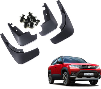 WolkomHome Mud Flap, Front Mud Guard, Rear Mud Guard For Maruti Brezza NA(Black)