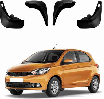 Starleo Front Mud Guard, Rear Mud Guard For Tata Tiago NA(Black)
