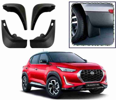 Starleo Front Mud Guard, Rear Mud Guard For Nissan Magnite 2018, 2019, 2020, 2022(Black)