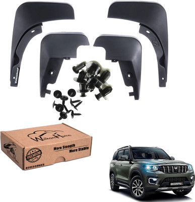 CARMART Mud Flap, Front Mud Guard, Rear Mud Guard For Mahindra Scorpio NA(Black)