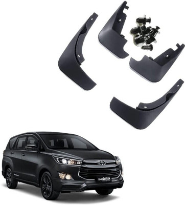 CARMART Rear Mud Guard, Front Mud Guard For Indian Innova Crysta 2015, 2017, 2018, 2019, 2022, 2020, 2021, 2024(Black)