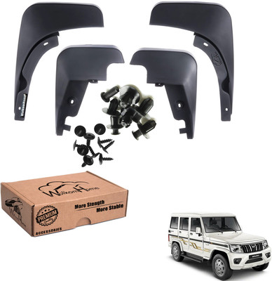 WolkomHome Mud Flap, Front Mud Guard, Rear Mud Guard For Mahindra Bolero NA(Black)
