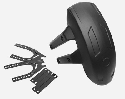 AOW ATTRACTIVE OFFER WORLD Rear Mud Guard For Yamaha Universal For Bike 2017(Black)