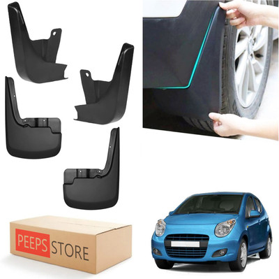 PEEPS STORE Mud Flap For Maruti A-Star 2013(Black)