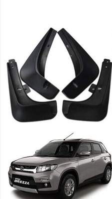 shopdream Mud Flap For Suzuki Brezza 2015, 2016, 2017, 2018, 2019, 2020(Black)
