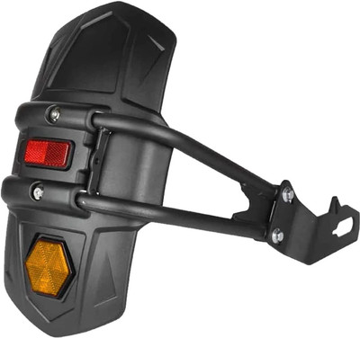 AOWBIKES Rear Mud Guard For Bajaj Universal For Bike 2017(Black)