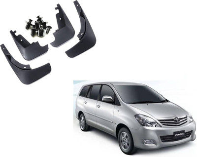 Uneestore Front Mud Guard, Rear Mud Guard For Toyota Innova 2009, 2010, 2011(Black)
