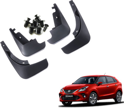 Decor S M Mud Flap, Front Mud Guard, Rear Mud Guard For Toyota Glanza G NA(Black)