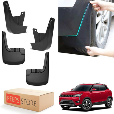 PEEPS STORE Mud Flap For MAHINDRA XUV 300 2019(Black)