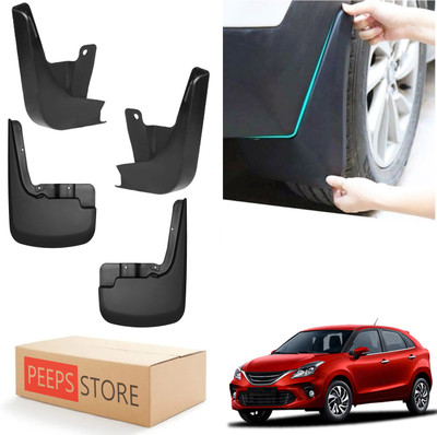PEEPS STORE Mud Flap For Toyota Glanza V 2019(Black)
