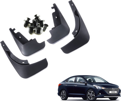 WolkomHome Mud Flap, Front Mud Guard, Rear Mud Guard For HYUNDAI Verna Fluidic INHR NA(Black)